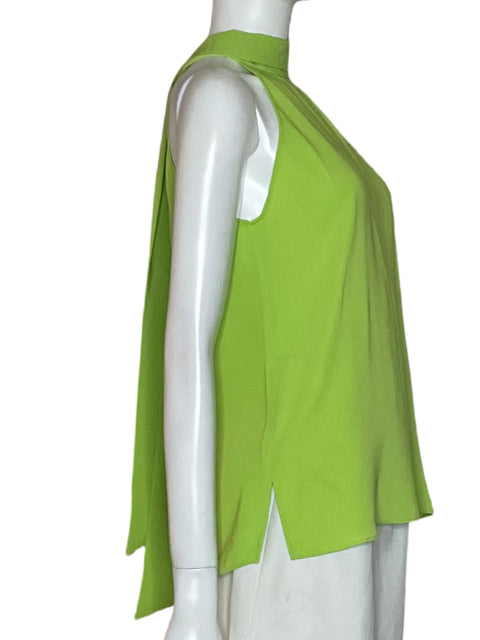 Blusa Mango Halter Liso Verde - Talla S
