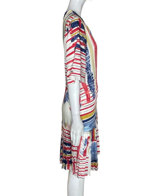 Vestido Purificación García Estampado Asimétrico Rojo - Talla 44