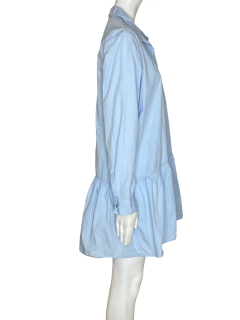 Vestido Tesoro TPS Algodón Manga larga Vuelos Azul - Talla L