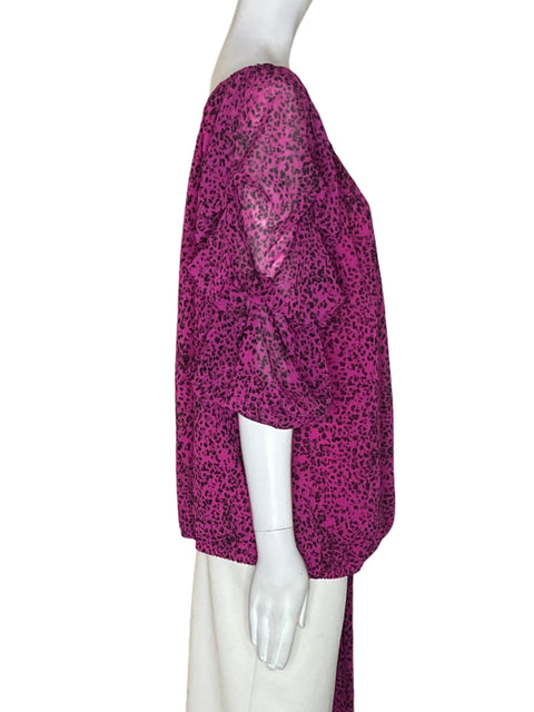 Blusa Vince Camuto Estamoado Ruchas Rosado - Talla XXL