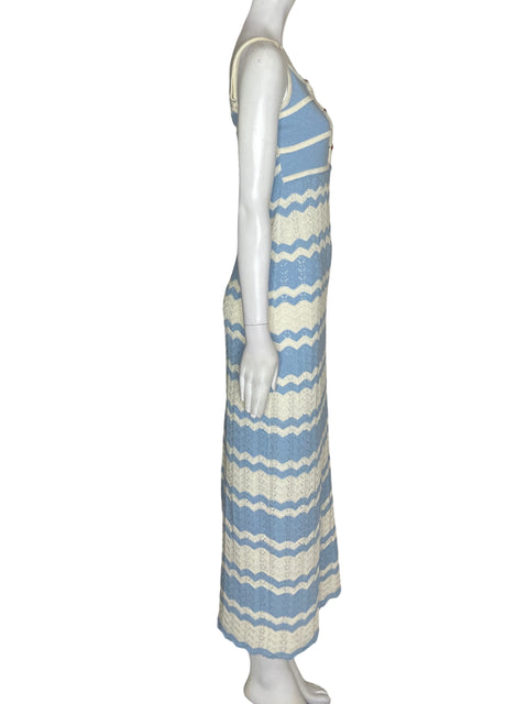 Vestido Hersy Rayas Ajustado Azul - Talla L