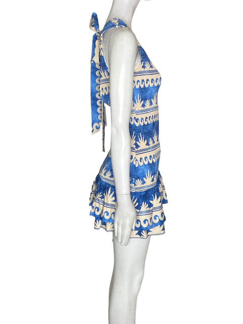 Vestido Her Bottari Sin mangas Ruchas Azul - Talla S
