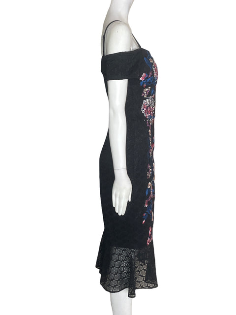 Vestido Guess Estampado Floral Negro - Talla 4