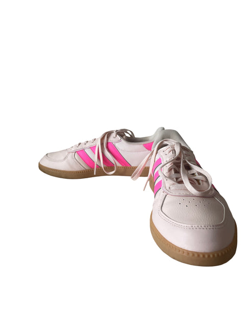 Zapatilla Adidas Suela de goma Cordones Rosado - Talla 7
