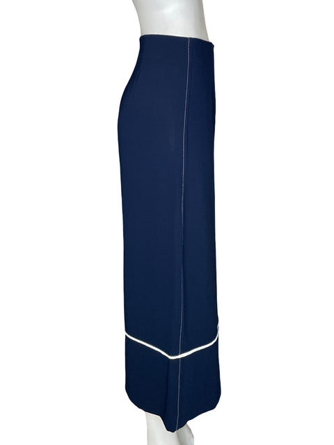 Pantalón Zara Wide-leg Azul - Talla M