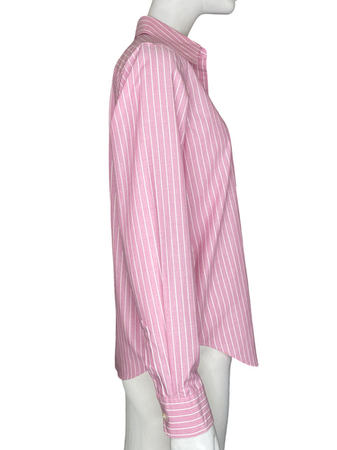 Camisa Ralph Lauren de Algodón Rayas Rosado - Talla S