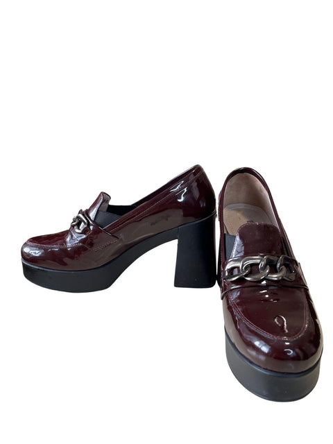 Mocasín Boucherel Charol Rojo - Talla 36