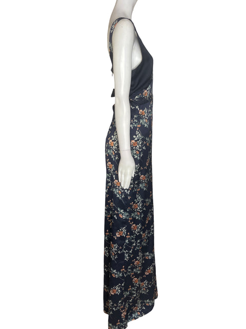 Vestido Re:named Tiras Estampado Negro - Talla M