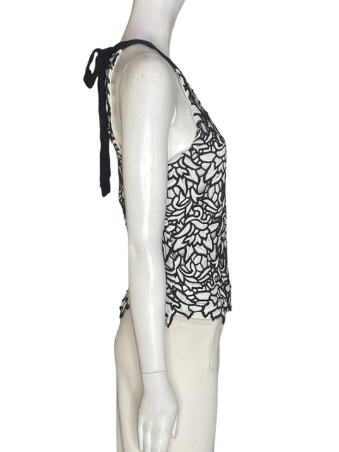 Blusa Sugar+lips Halter Troquelado Negro - Talla S