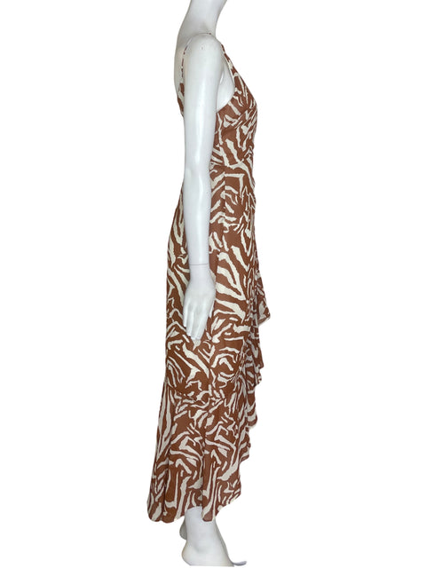 Vestido Ontwelfth Maxi Tiras Marrón - Talla S
