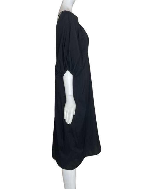Vestido Vonda Cuello v Midi Negro - Talla S