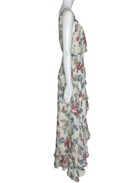 Vestido Dress Forum Estampado Ruchas Verde - Talla S