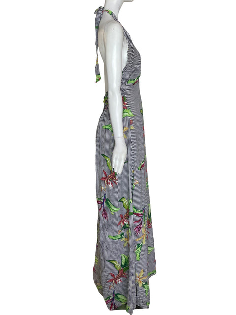 Vestido Dress Forum Rayas Floral Verde - Talla M