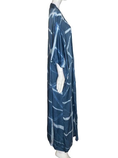 Cardigan Kleed Estampado Abierto Azul - Talla U