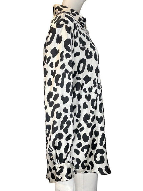 Blusa Zara Manga larga Satinado Blanco - Talla M
