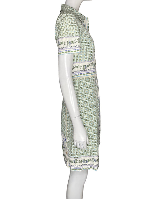 Vestido Tory Burch de Algodón Midi Estampado Verde - Talla 6