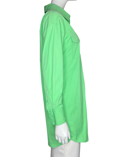 Vestido Alice + Olivia de Algodón Manga larga Verde - Talla M