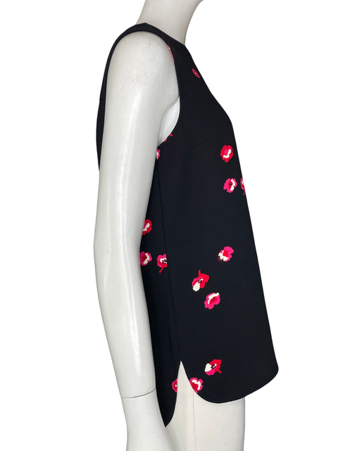 Blusa Kate Spade Estampado Floral Negro - Talla 8