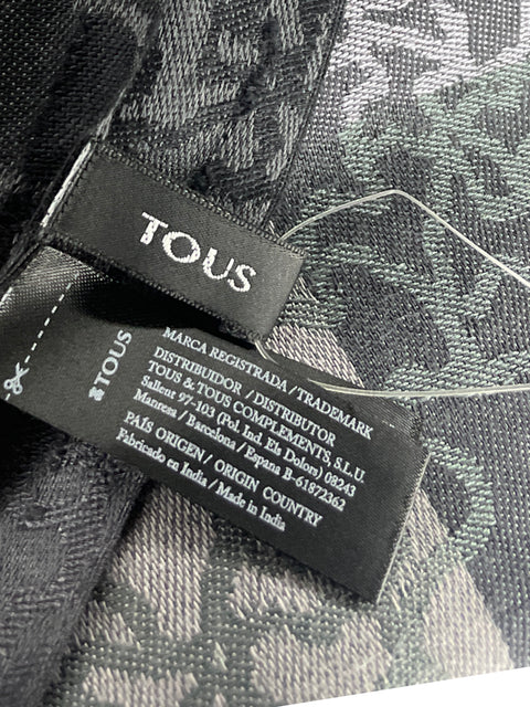 Bufanda Tous Kaos Estampado de Viscosa Gris - Talla U