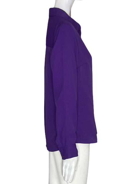 Blusa Express Manga larga Liso Morado - Talla S