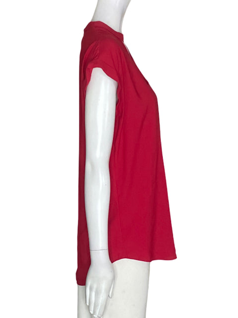 Blusa Express Manga corta Cuello v Rojo - Talla S