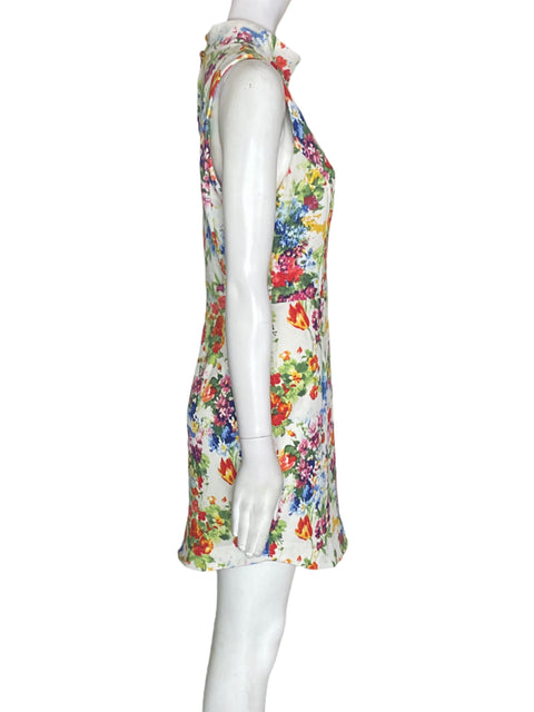 Vestido Camila Sin mangas Estampado Blanco - Talla 4