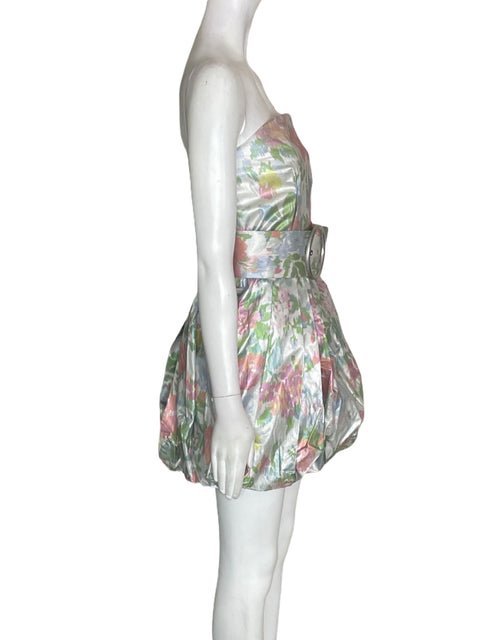 Vestido Zara Strapless Verde - Talla M