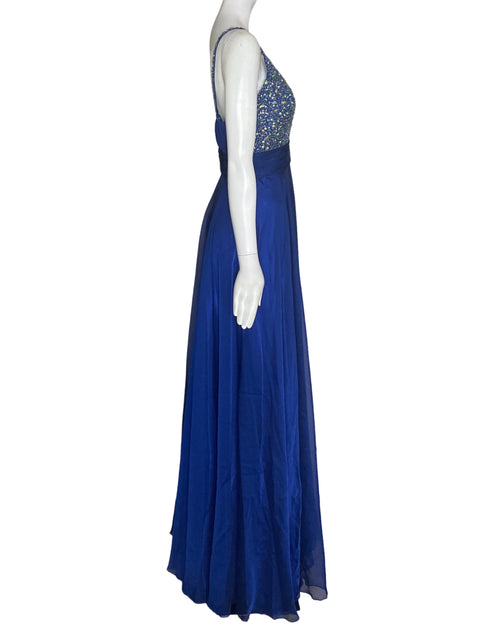 Vestido Bicici & Coty Maxi Tiras Azul - Talla M
