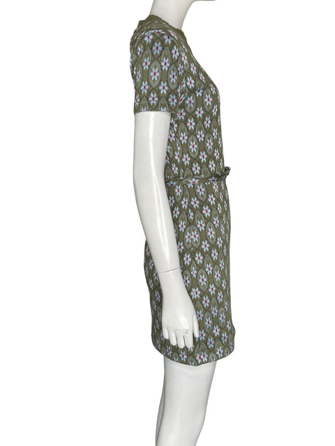 Vestido Zara Estampado Floral Verde - Talla S