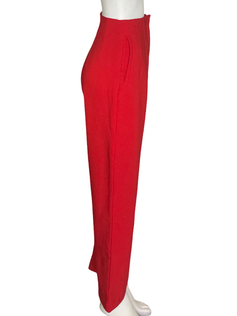 Pantalón A.c.g Recto Wide-leg Rojo - Talla L