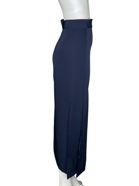 Falda Zara Midi Pliegues Azul - Talla XS