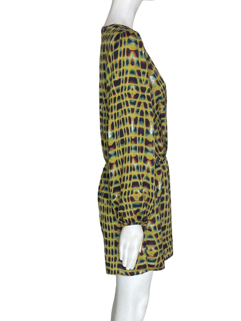 Romper Cq By Cq Cuello v Estampado Amarillo - Talla M