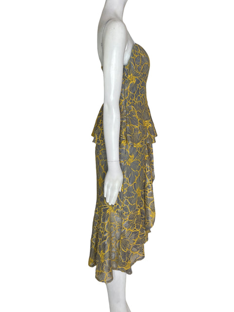 Vestido Mono Kara Tiras Ruchas Gris - Talla M