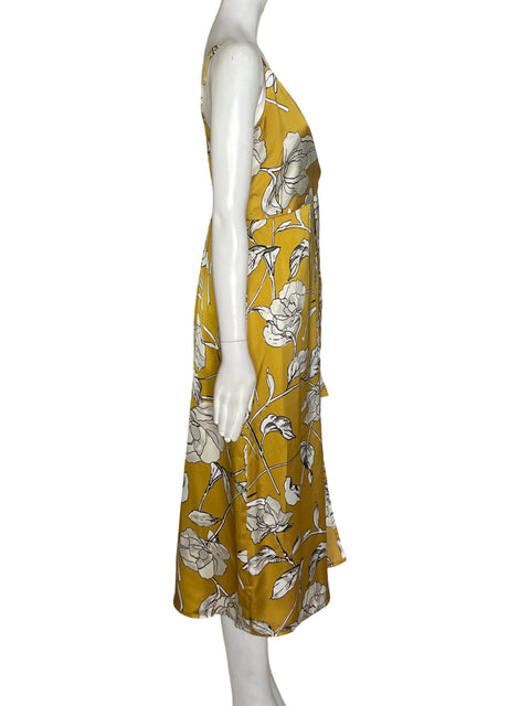 Vestido Chelsea Tiras Estampado Amarillo - Talla S