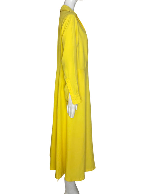 Vestido Ralph Lauren Cuello v Manga larga Amarillo - Talla 14