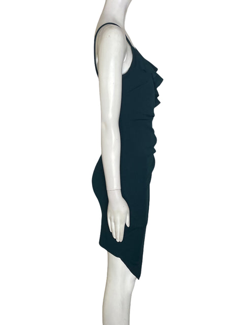 Vestido Windsor Asimétrico Tiras Verde - Talla S