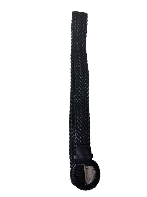 Cinturón Inditex Tejido Hebilla Negro - Talla U