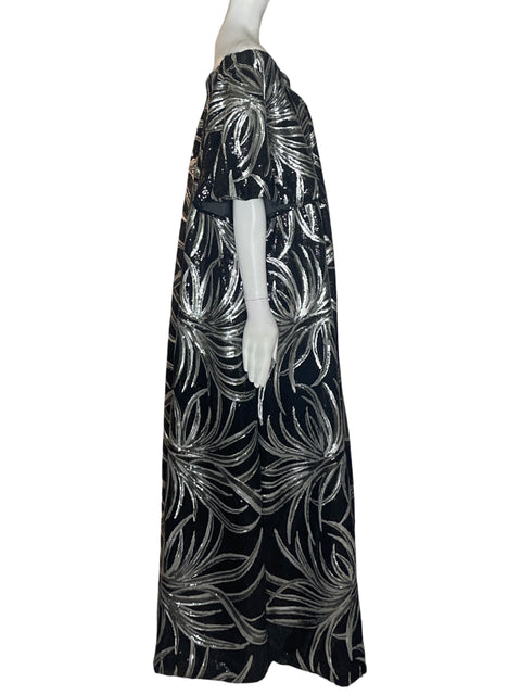 Vestido Tesoro Tps Brillo Maxi Negro - Talla U