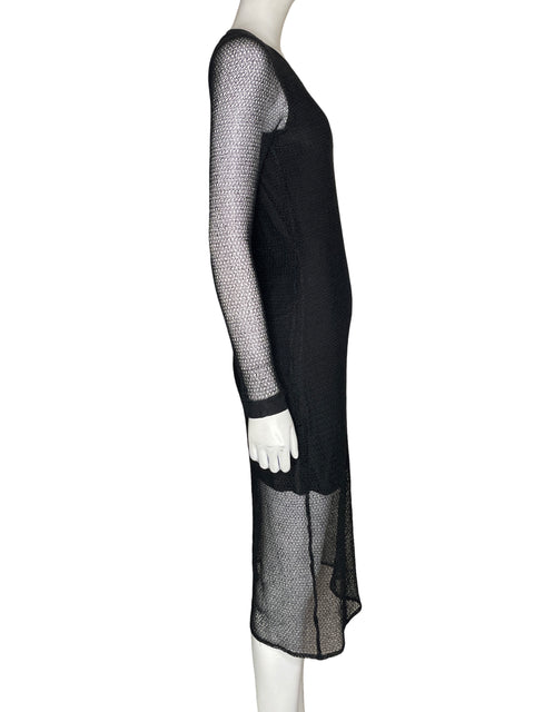 Vestido Jonathan Simkhai Manga larga Midi Negro - Talla S