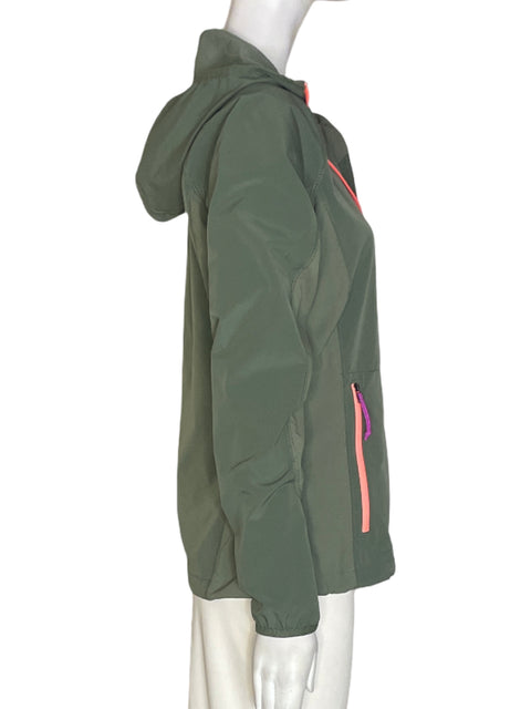 Chaqueta Columbia Zipper Manga larga Verde - Talla S