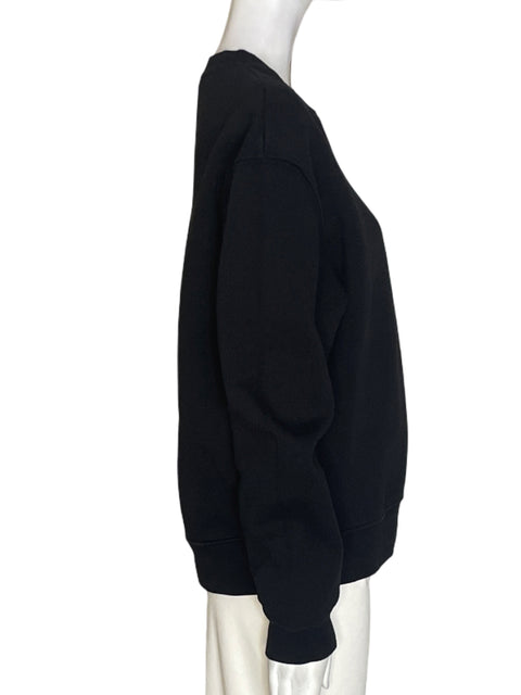 Abrigo Zara de Algodón Manga larga Cuello redondo Negro - Talla S