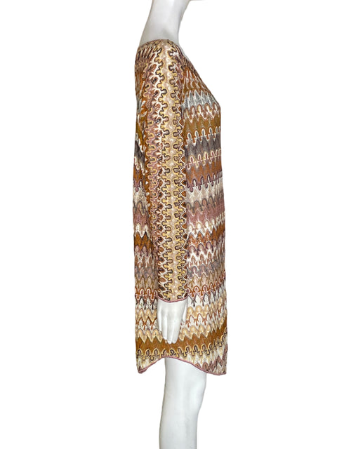 Vestido Missoni Tejido Midi Marrón - Talla S