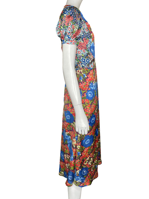 Vestido Sfera Collection Estampado Floral Naranja - Talla S