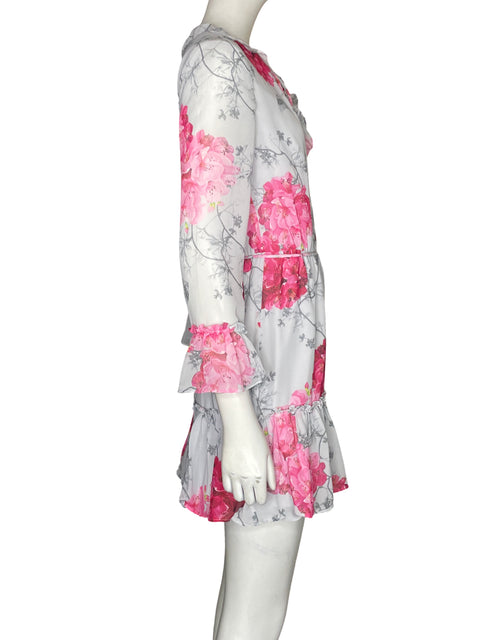 Vestido Ted Baker Estampado Floral Azul - Talla XS