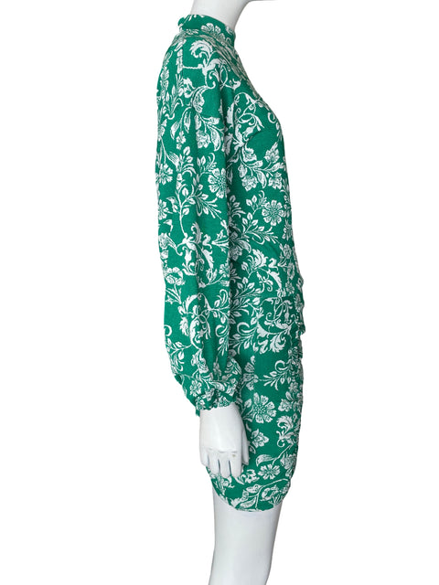 Vestido Zara Estampado Floral Verde - Talla S