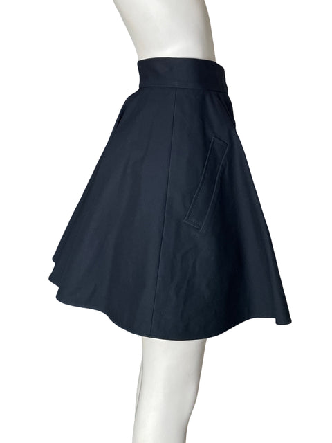 Falda Red Valentino de Algodón Vuelos Azul - Talla S