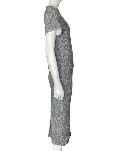 Conjunto Sfera Casual Cuello redondo Perlas Gris - Talla S