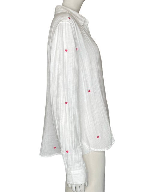 Blusa Beachlunchlounge de Algodón Manga larga Blanco - Talla S