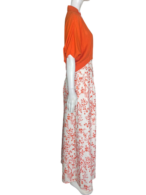 Conjunto Tesoro Tps Pantalón/blusa Cuello v Naranja - Talla L