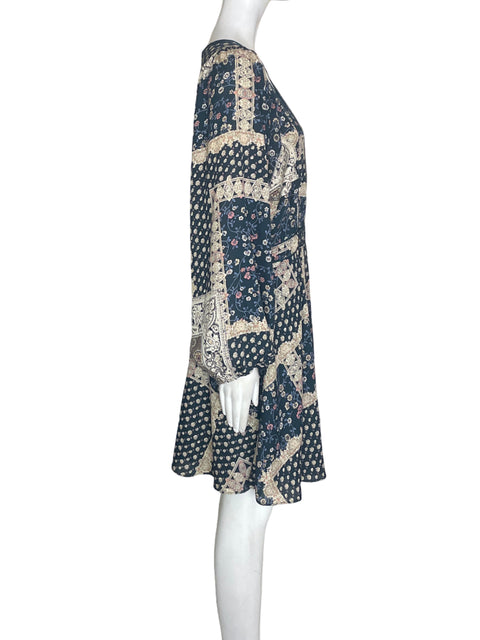Vestido Sugar+lips Estampado Midi Azul - Talla L